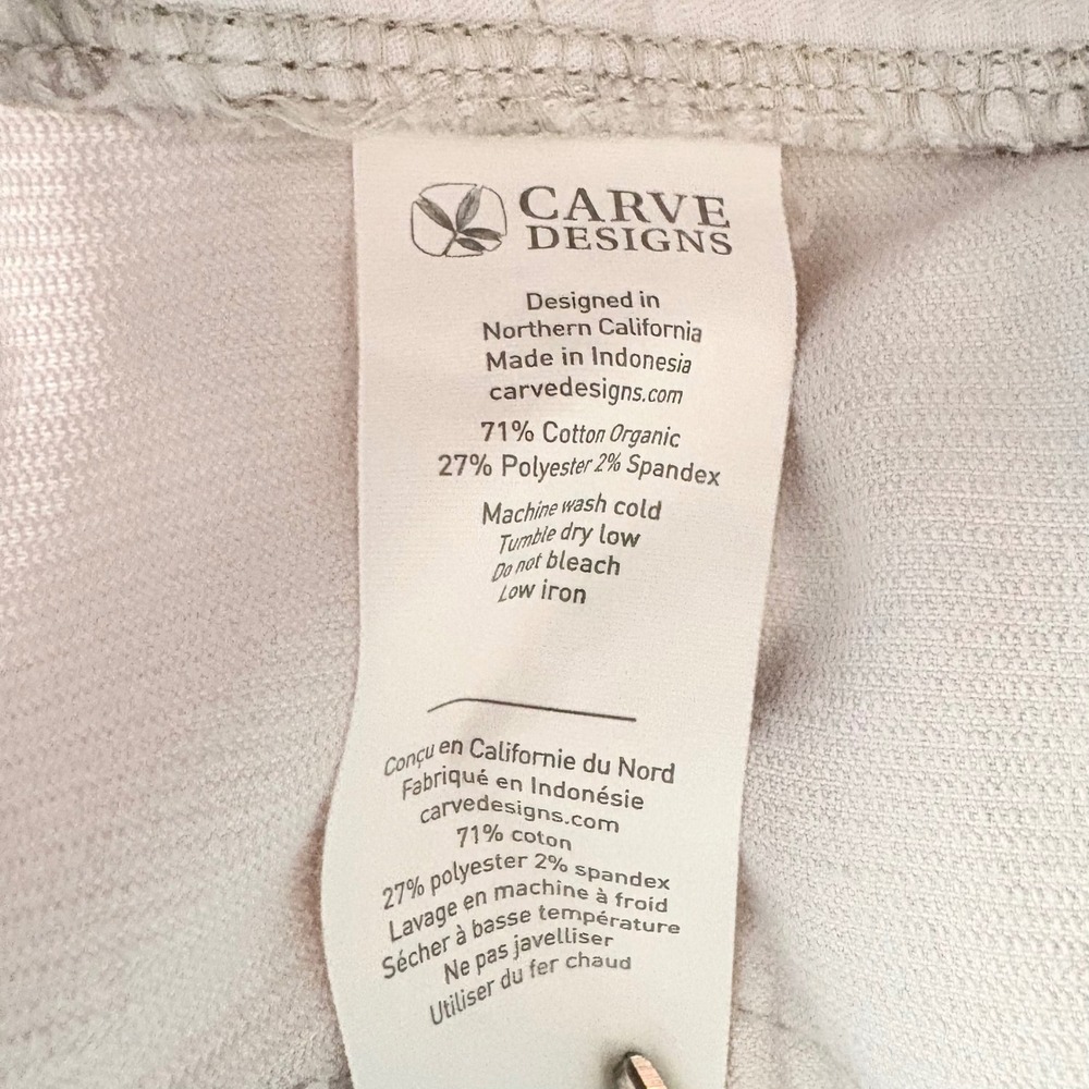Carve Designs Oahu Shorts Womens Corduroy Size 10 Light Gray - Picture 6 of 10